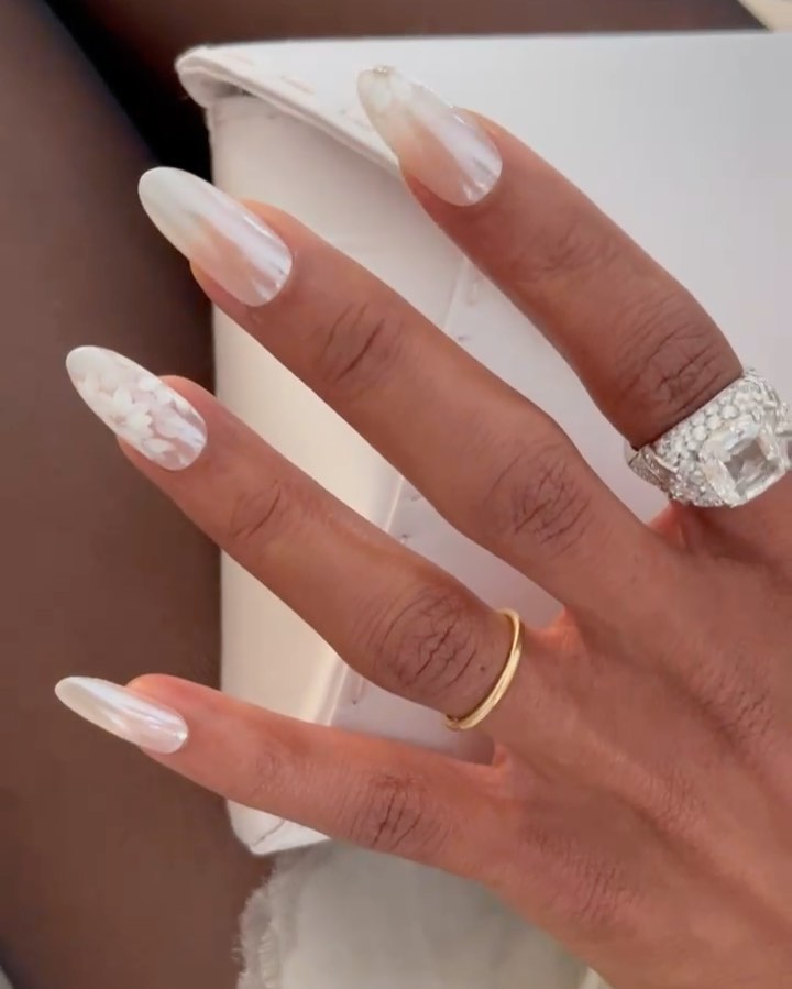 Kourtney Kardashian's New Mani Proves the Milk Nails Trend Works on Short  Nails — See Photos