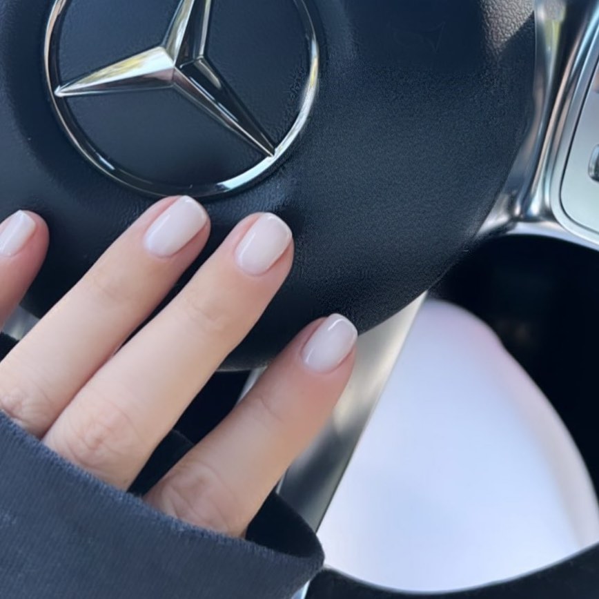 milk nails trend kourtney kardashian