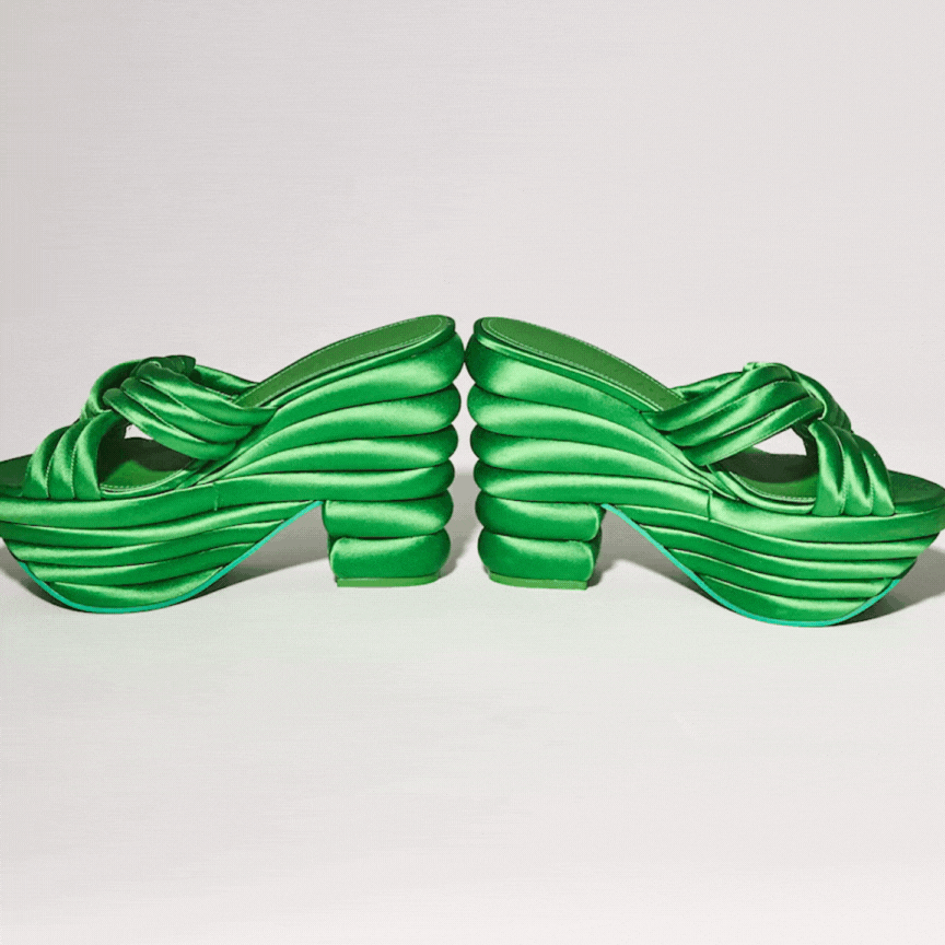 Ferragamo Green heels