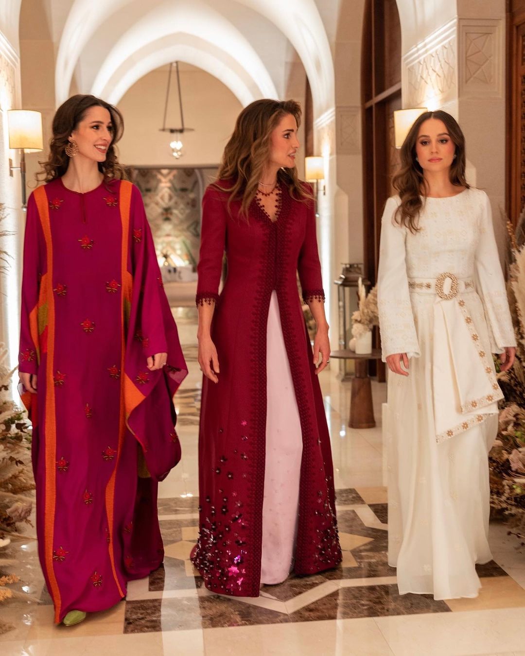 Queen Rania Princess Iman And Princess Rajwa