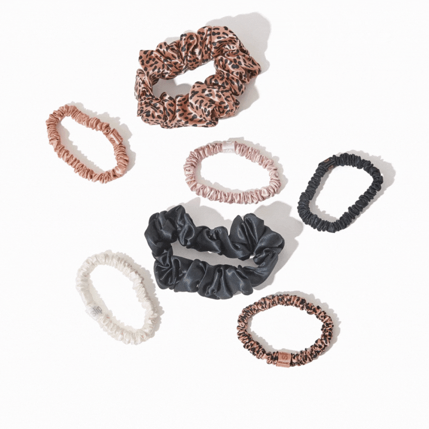 Grazia Must haves slip scrunchies