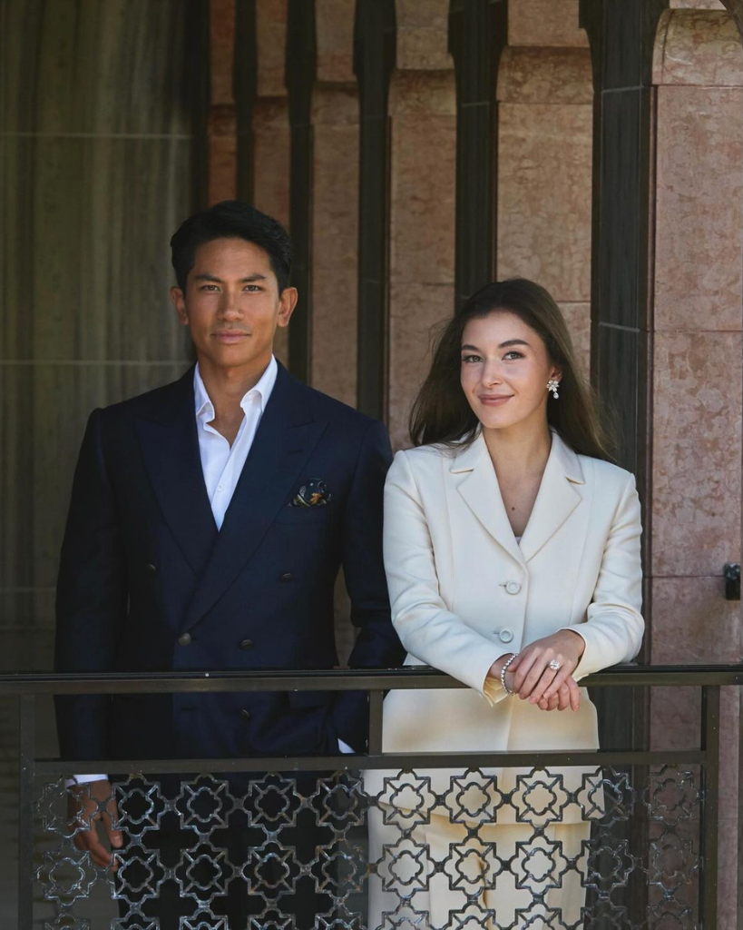 Prince Mateen of Brunei with his wife 
