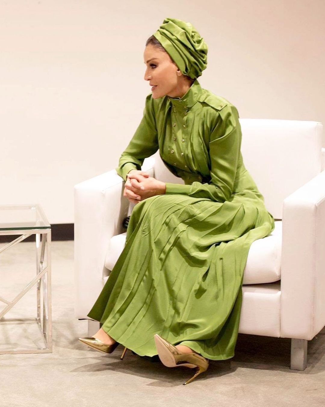 green ronald vanderkemp, haute couture