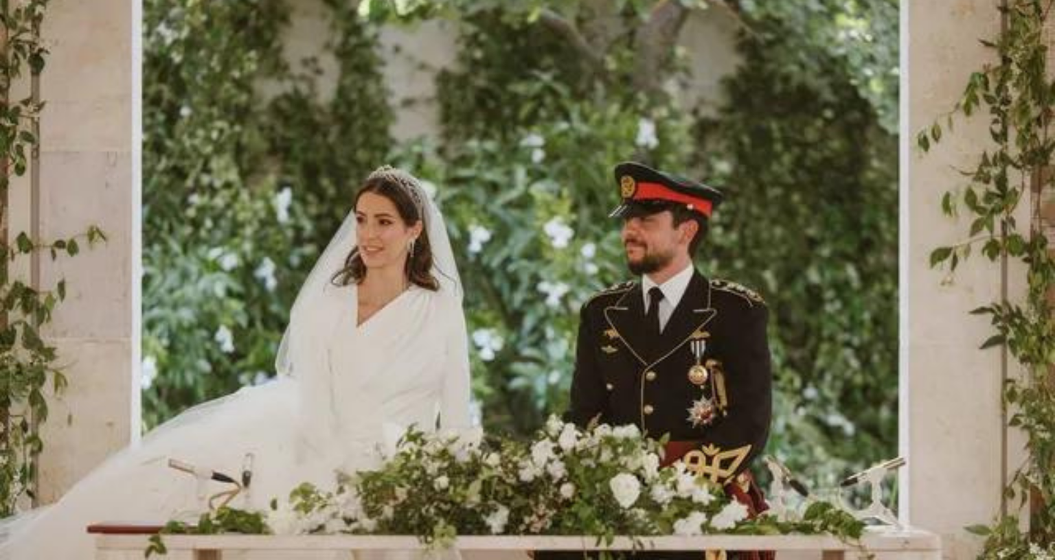 Princess Rajwa Father Pics: Crown Prince Hussein Attends Princess Rajwa's Father's Funeral
