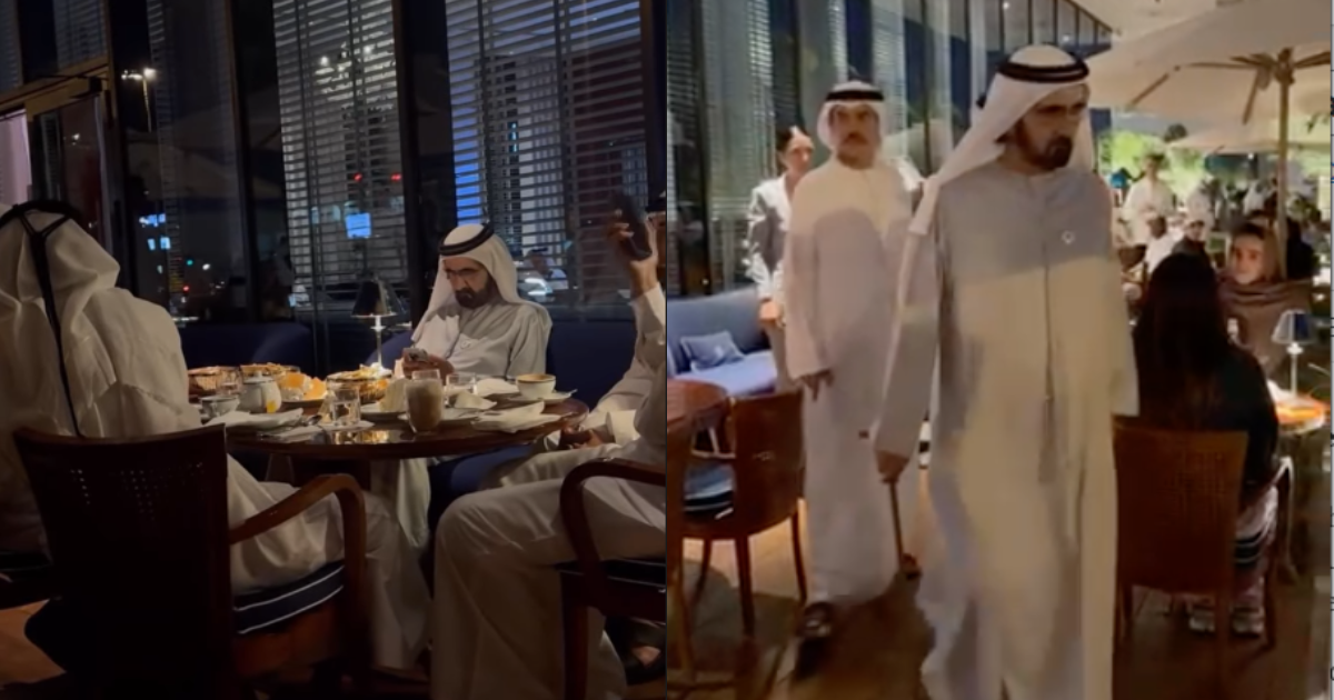 Sheikh Mohammed At Cipriani Dolci