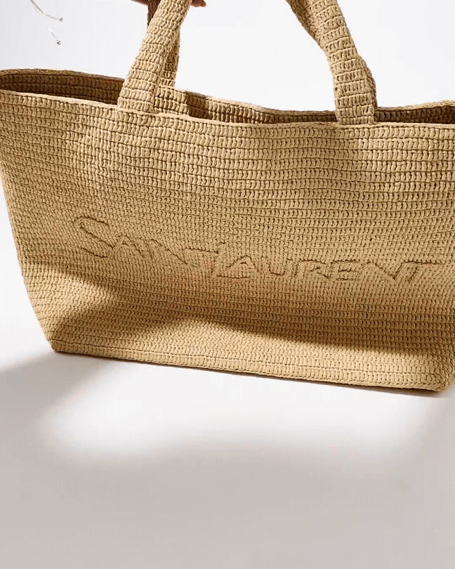 SAINT LAURENT TOTE IN RAFFIA DHS10,300 SHOP NOW