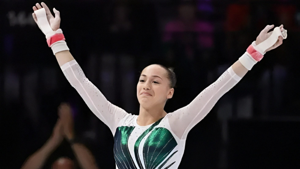 Kaylia Nemour Wins Gold for Algeria in 2024 Olympics (5)