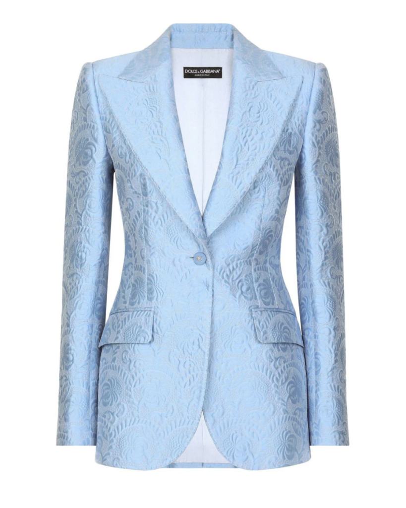 Dolce & Gabbana floral motif blazer