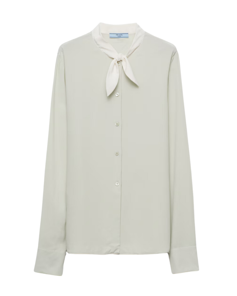 Prada Silk Shirt in ‘Marigold