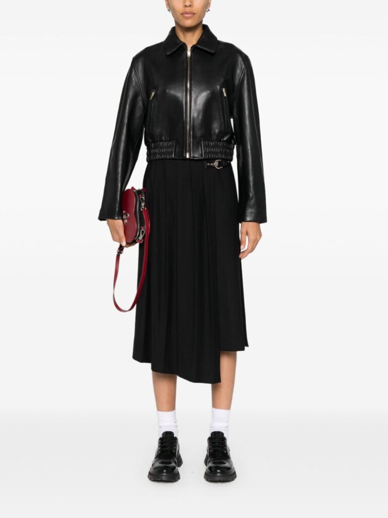 MAJE BLACK LEATHER JACKET
