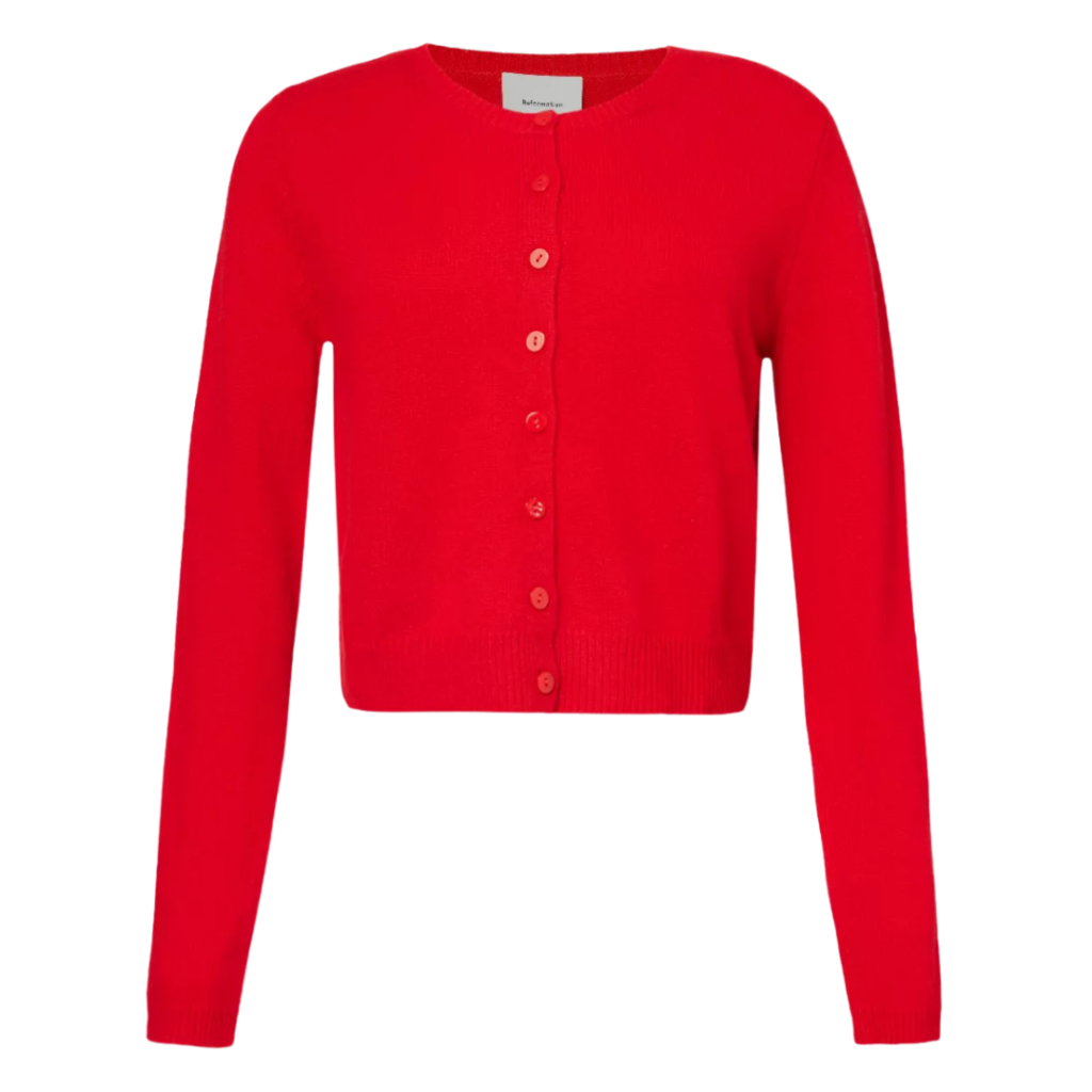Reformation Clara Cardigan in Cashmere DHS540