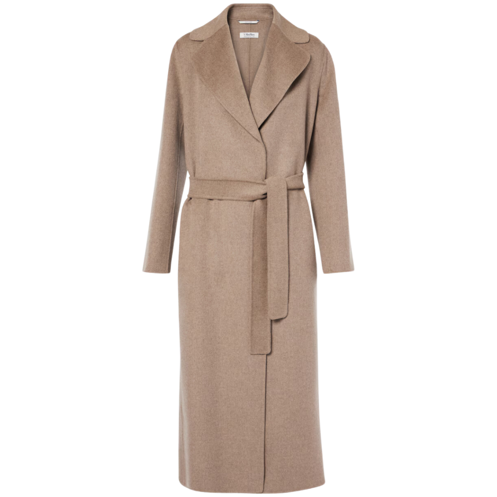 'S MAX MARA BELTED WOOL COAT DHS4,344