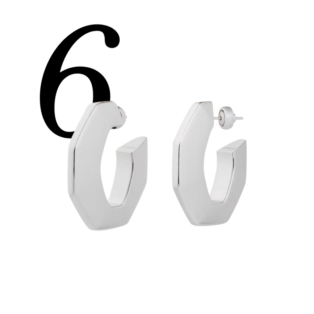 Emirati Women's Day, Givenchy Silver Hoops