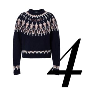 Loewe Fair Isle sequined wool-blend sweater