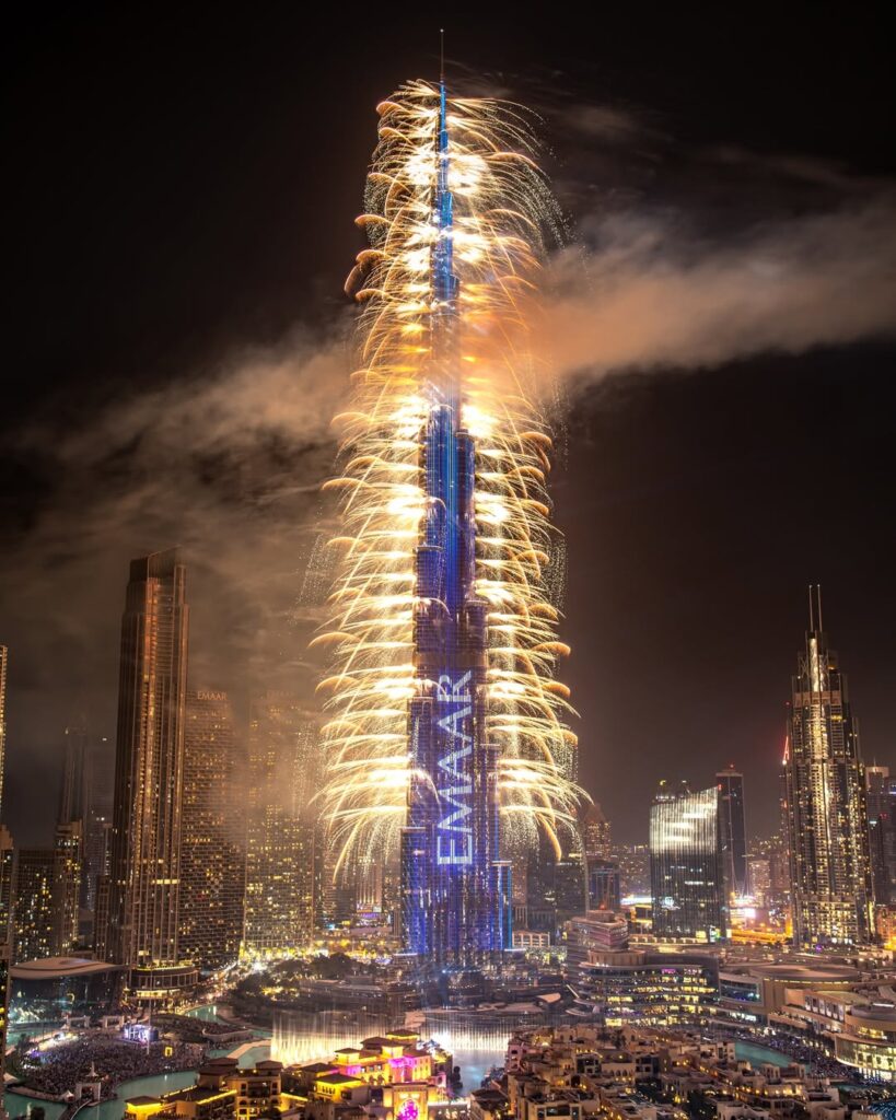 Burj Khalifa New Year's Eve Fireworks