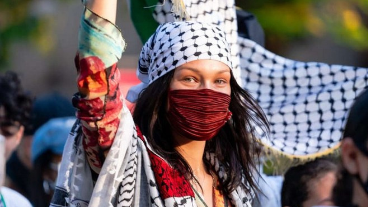 Bella hadid protest