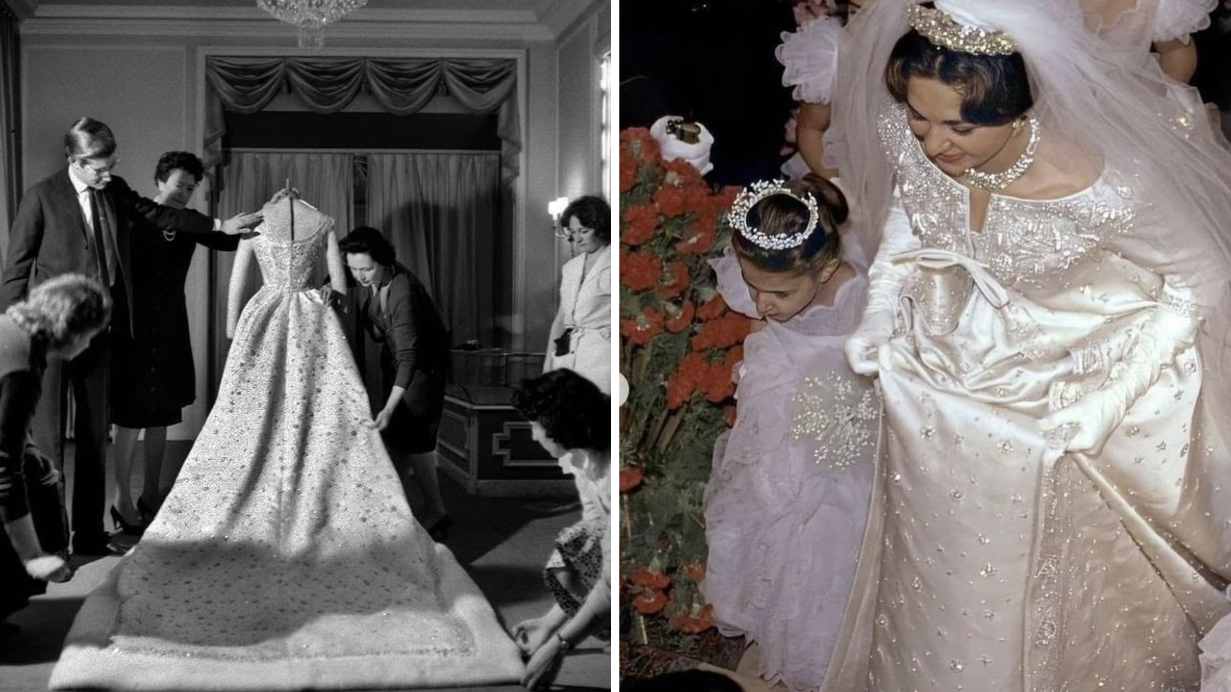 Farah Pahlavi Dior Wedding Dress
