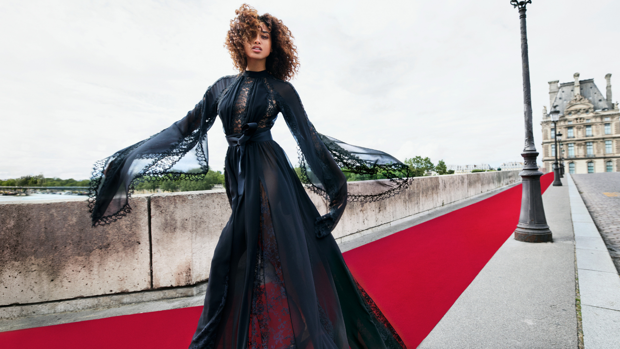 Elie Saab Unveils H&M Collaboration Fronted By Egyptian-Moroccan Model Imaan Hammam