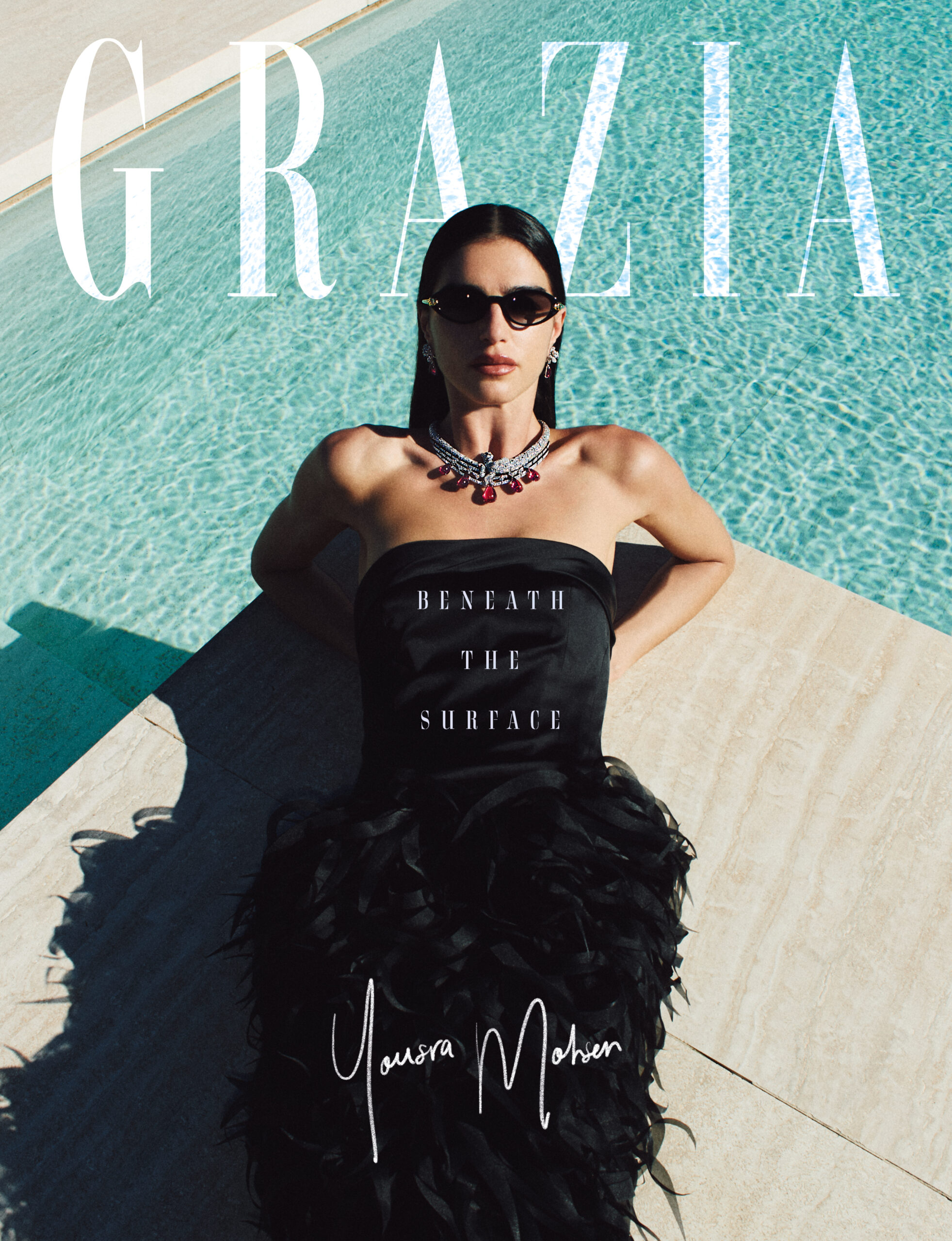 GRAZIA COVER Yousra Mohsen 