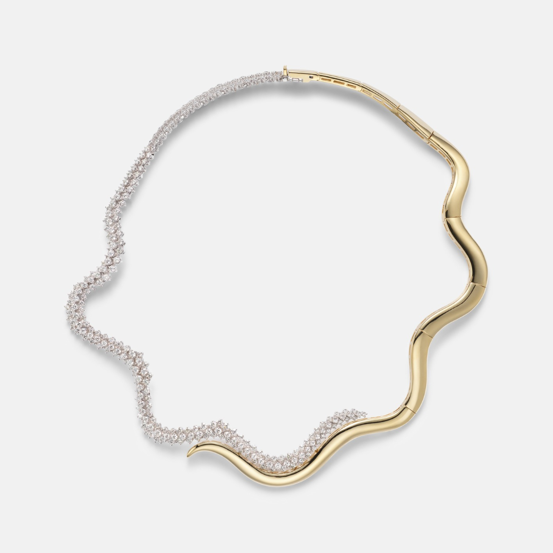 Yeprem Golden Strada 18kt White and Yellow Gold Necklace