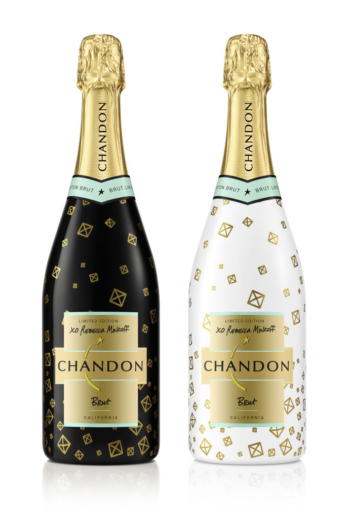 Cheers! Rebecca Minkoff y su edición especial para Moët Chandon Chandon Bottles designed by Rebecca Minkoff.