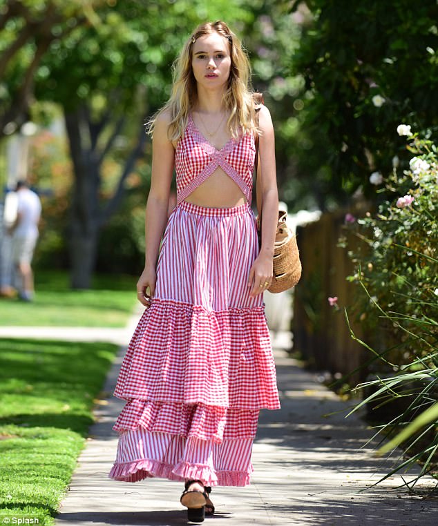 Suki Waterhouse Gingham