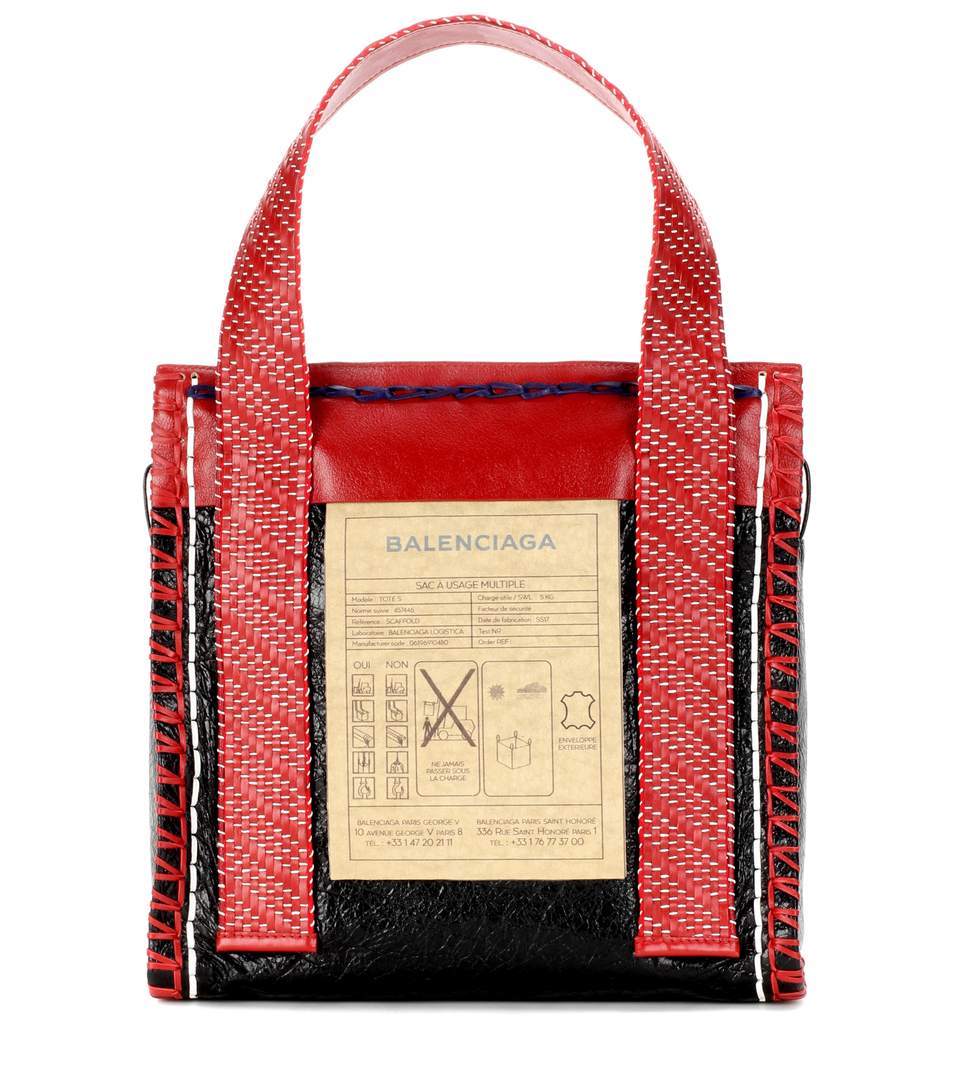 BALENCIAGA SCAFFOLD LEATHER SHOPPER