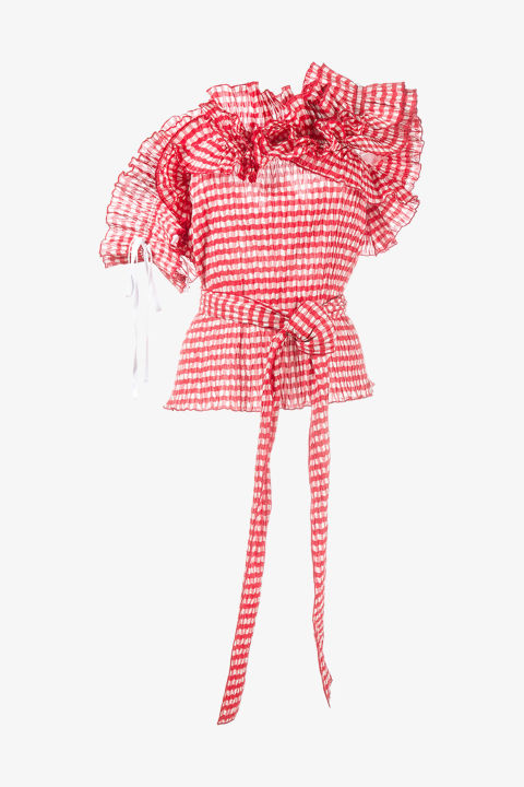 Rosie Assoulin Gingham Blusa Producto 6 