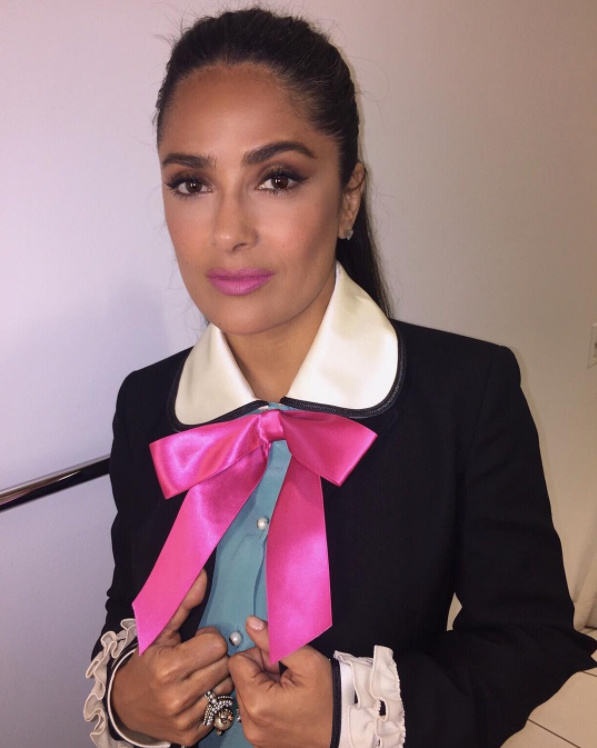 Salma Hayek en Gucci para “The Ellen Show”