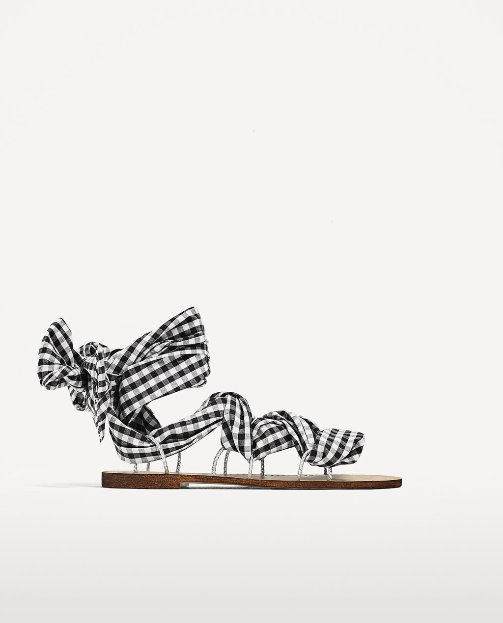 Zara Sandalia gingham Producto 2
