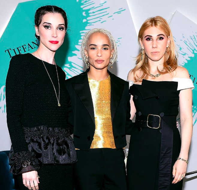 TIFFANY HARDWEAR ZOE KRAVITZ ZOSIA MAMET ST VINCENT