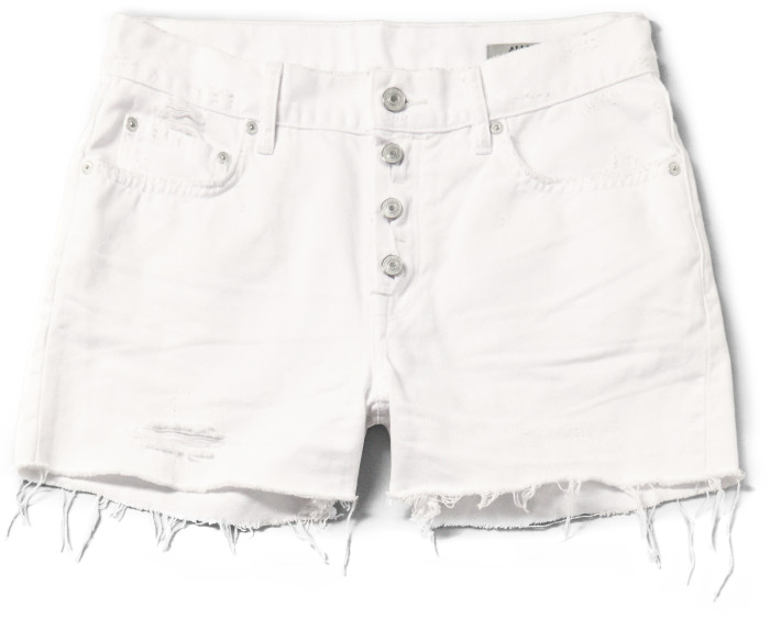 Button Shorts - White