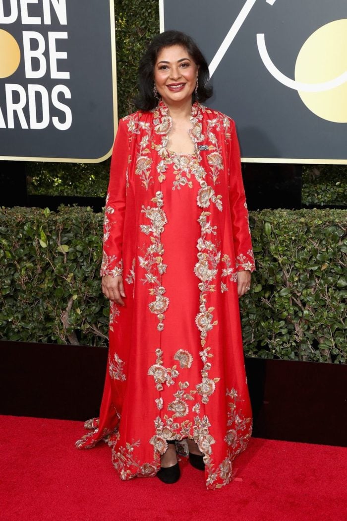 tres-personas-no-apegaron-dress-code-golden-globes-2018-meher-tatna