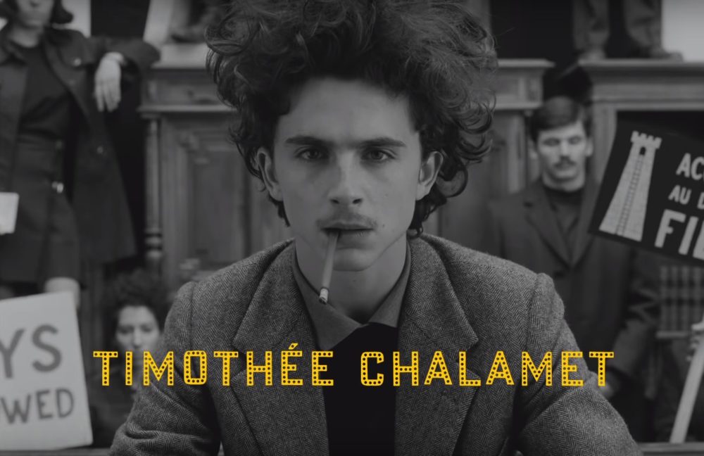 Timothée Chalamet, uno de los actores de The French Dispatch, la próxima película de Wes Anderson
