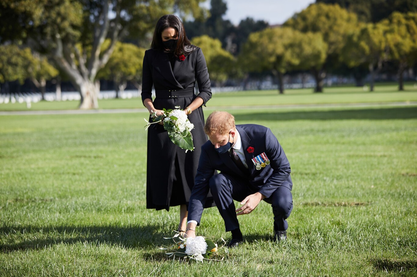 Meghan Markle y el Príncipe Harry celebran el Remembrance Sunday desde Los Ángeles