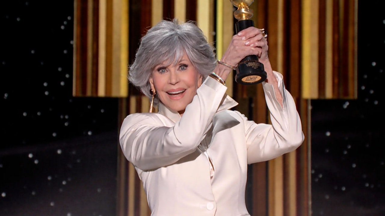 Jane Fonda cumplió para los Golden Globes su promesa de reciclar outfits