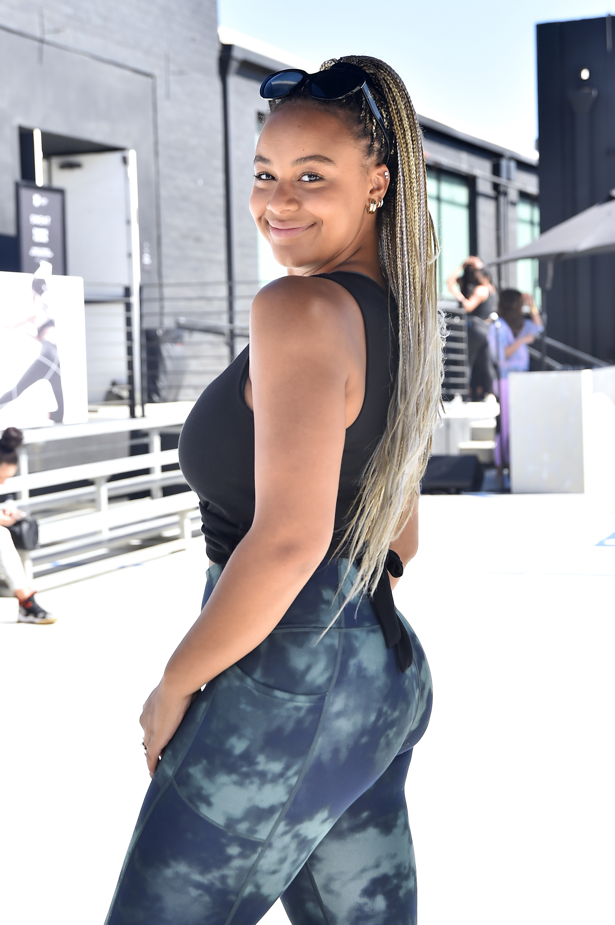 Nia Sioux attends VS Studio for the launch of Victoria’s Secret On Point Sport 