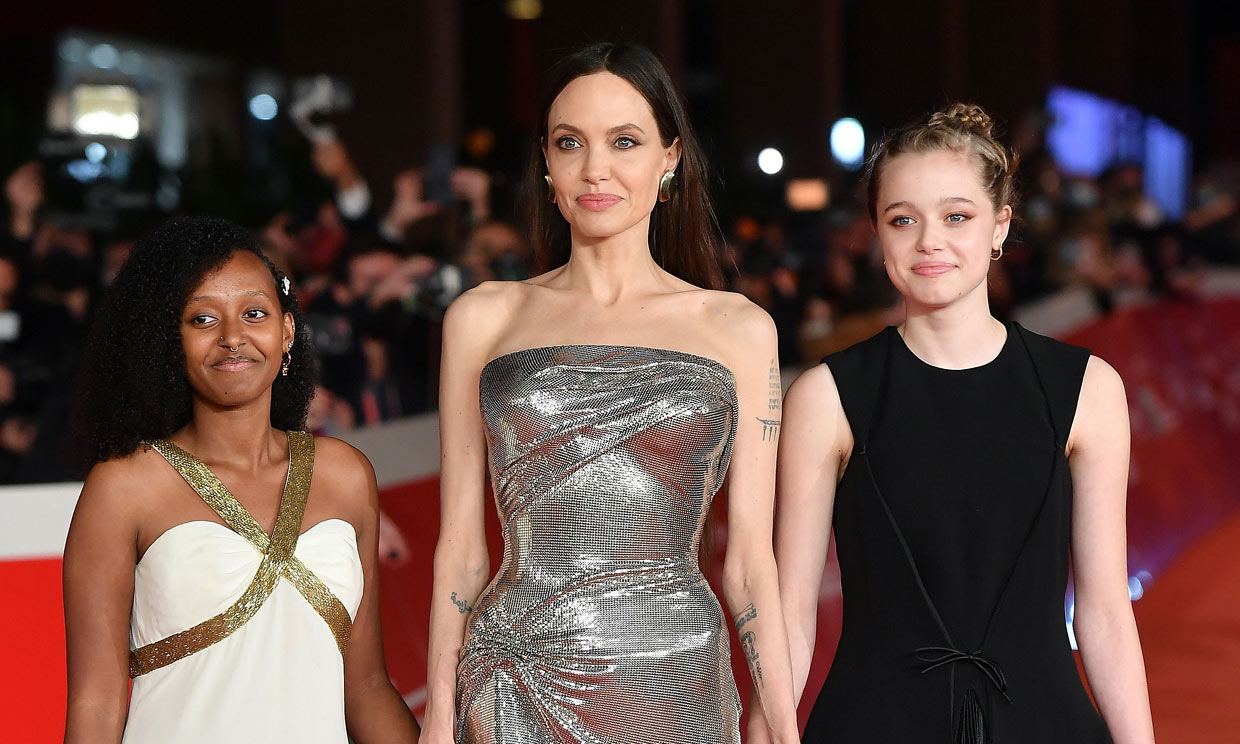 Las mujeres Jolie se lucen en Roma: Angelina, Zahara y Shiloh roban cámara en estreno de Eternals