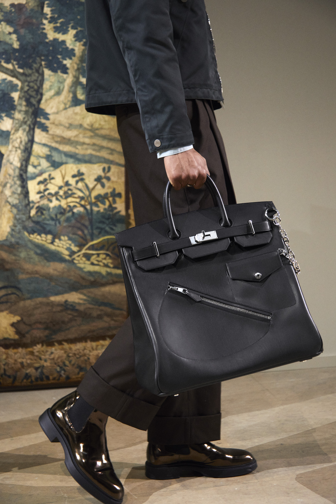 sección patata Maligno Nuevo objeto de deseo: Hermès lanza su primer bolso Birkin para hombre |  Grazia