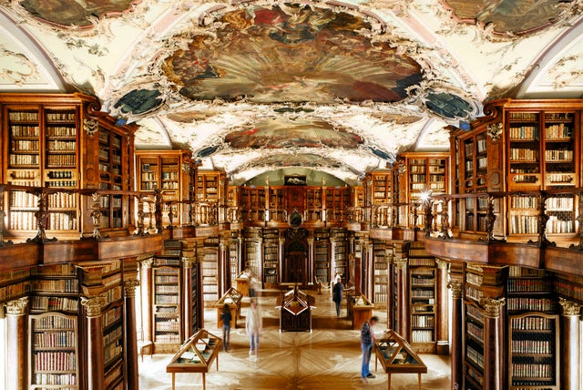 Biblioteca de la Abadía de St. Gall en St. Gallen, Suiza