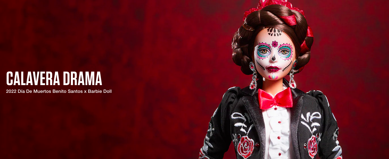 Mattel presenta colaboración con Benito Santos para edición de Día de Muertos de Barbie
