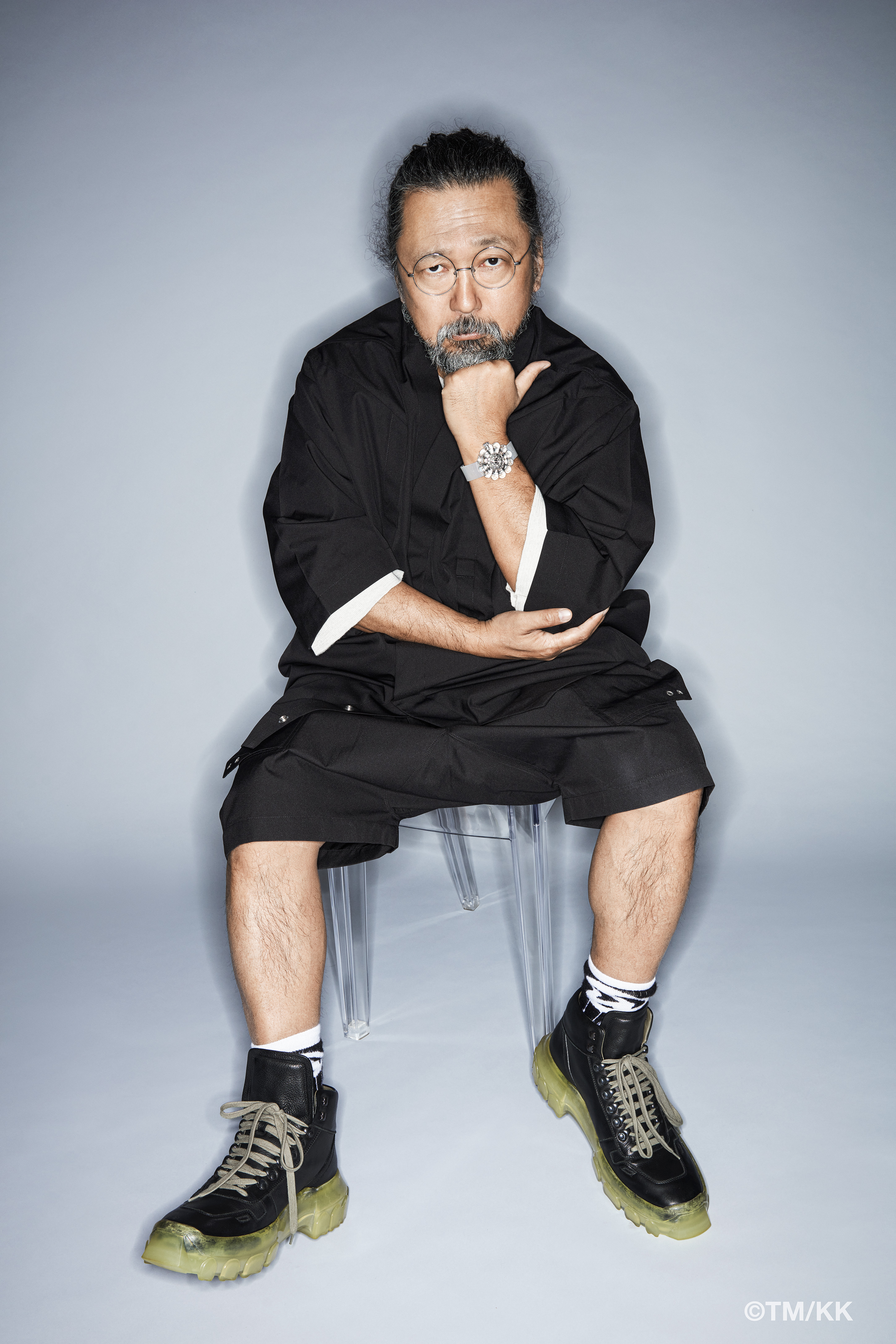 Takashi Murakami wearing the HUBLOT MP-15