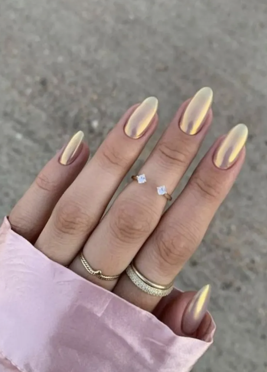 Ombre de Blanco a Dorado