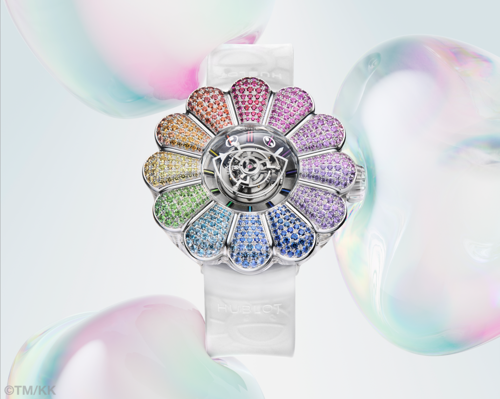 Hublot y Takashi Murakami presentan el MP-15, una escultura ponible que fusiona arte contemporáneo y relojería vanguardista.