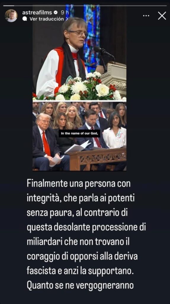 Voces Valientes: Beatrice Borromeo aplaude el poderoso sermón contra Trump