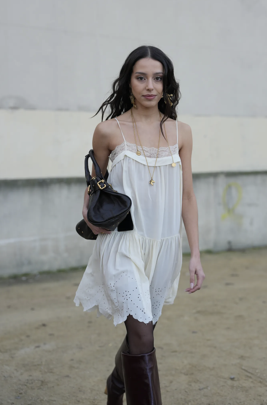 Vestido lencero: boho y romántico
