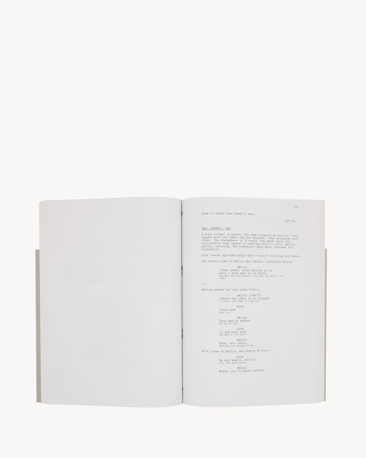 Anthony Vaccarello preparó un libro alusivo a la película que se puede comprar en su sitio web de la marca / ysl.com