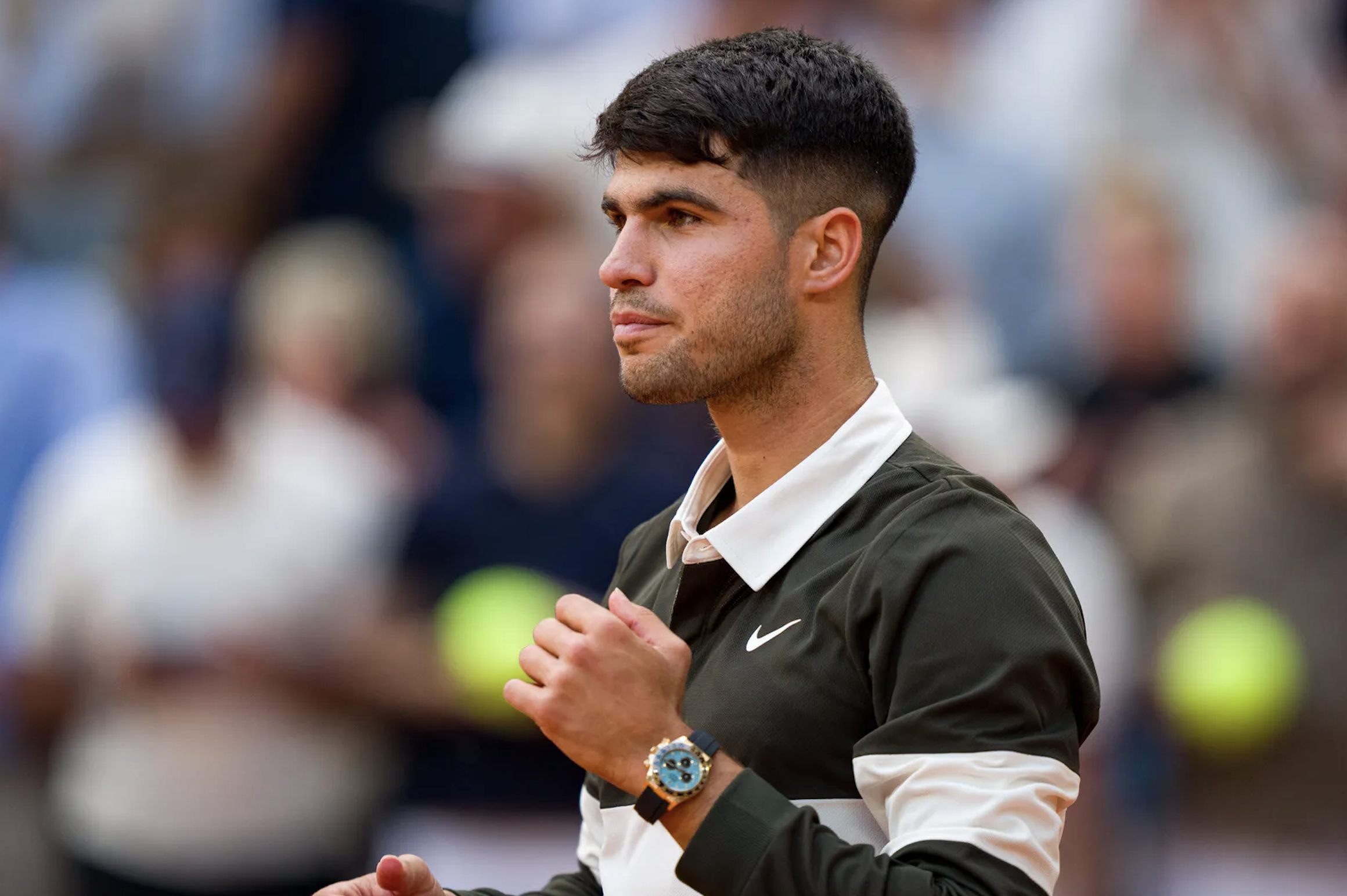 Carlos Alcaraz y su Rolex turquesa