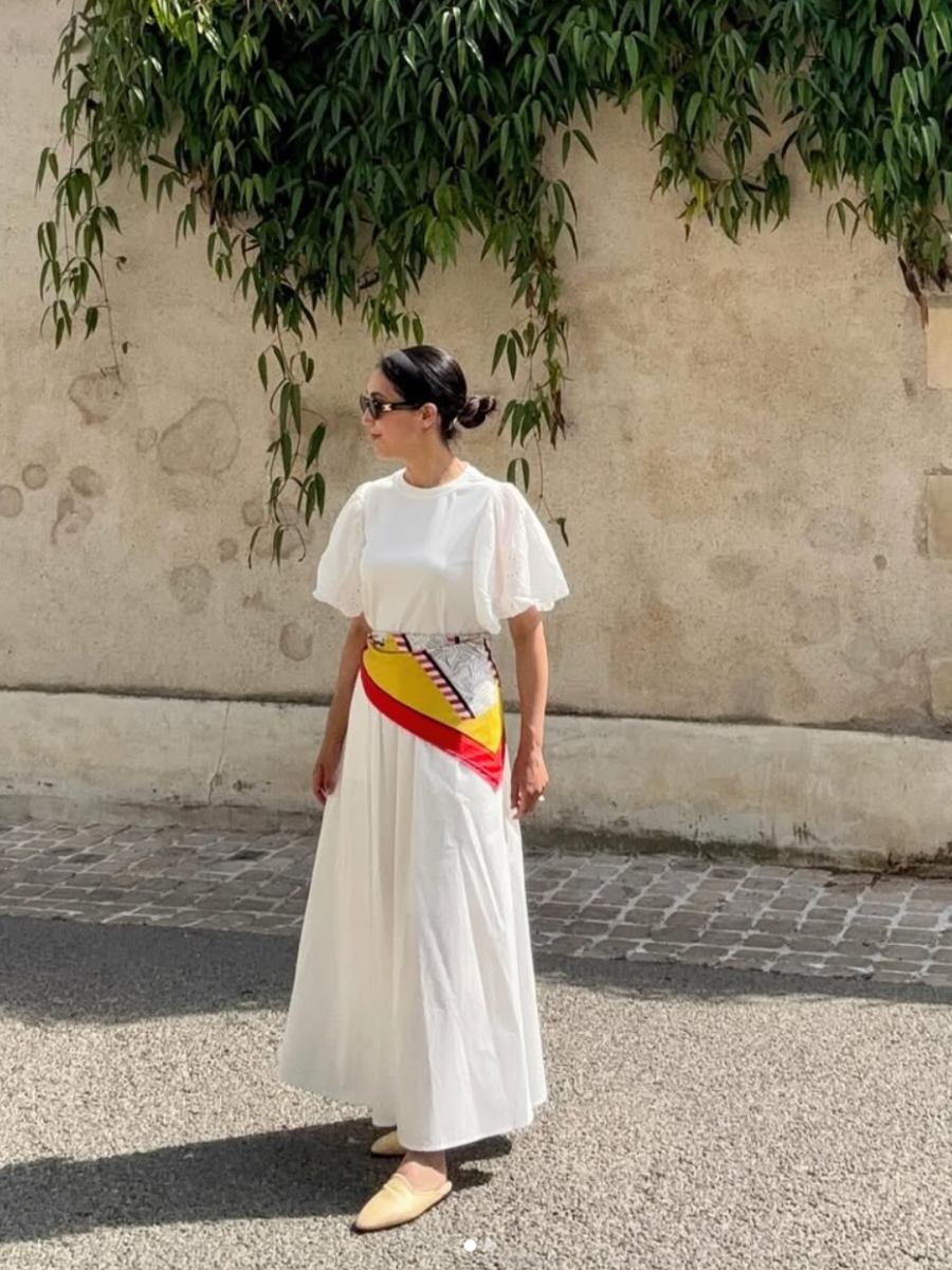 Trend Alert, las mascadas como cinturón