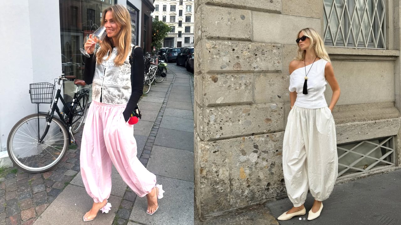 Del street style de Copenhague a tu armario: el regreso del pantalón bombacho